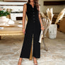 Feminine Temperament Elegant and Pure Color Jumpsuit
Size (S-XL)