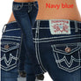 Women's High Waist Bag Hip Slim Jeans Size (S-3XL)