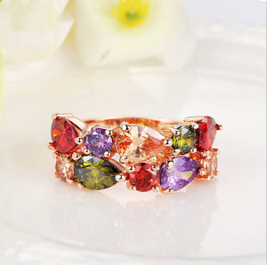 Women's Colored zircon rings