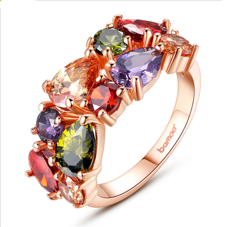 Women's Colored zircon rings