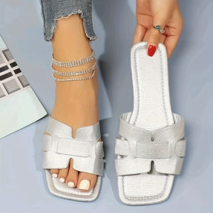 Women's Square Toe Flat Sandals