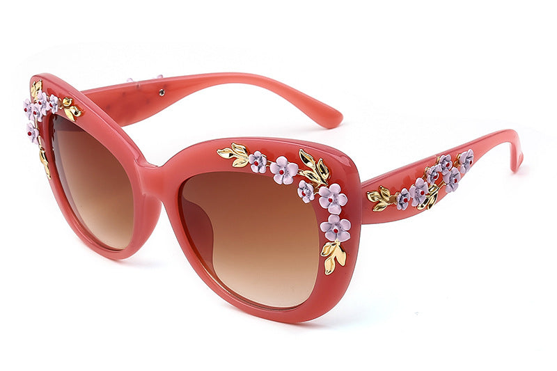 Women's Cool Colorful Flower Sunglasses