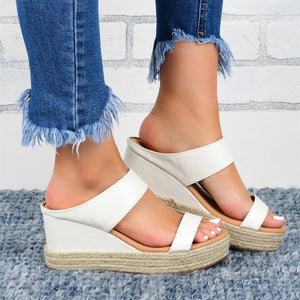 Women's Hemp High Wedge Sandals