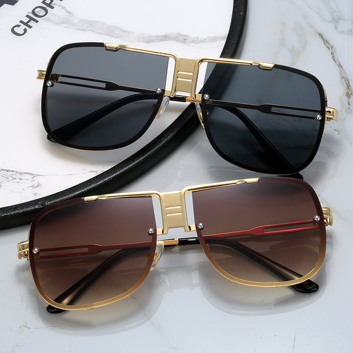 Women's Metal Fashion Street Style Retro Sunglasses