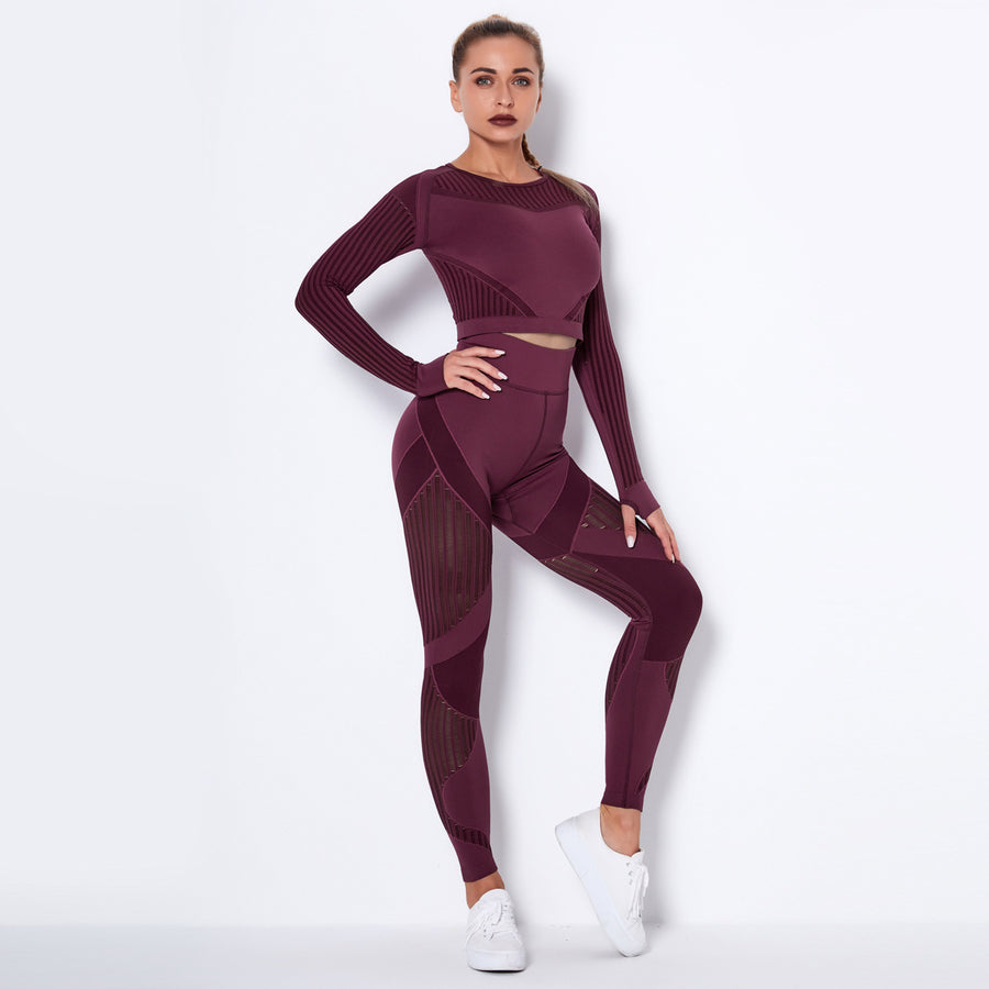 Women's Seamless Knitted Yoga Suit Wear Size (XS-L)