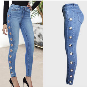 Women's Fashion Tight Hoop Jeans Size (S-3XL)