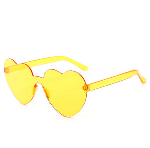 Women's Love Shape Ocean Piece Personality Sunglasses