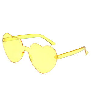 Women's Love Shape Ocean Piece Personality Sunglasses