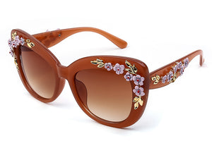 Women's Cool Colorful Flower Sunglasses