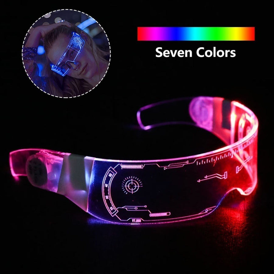 LED Luminous Futuristic Style Glasses