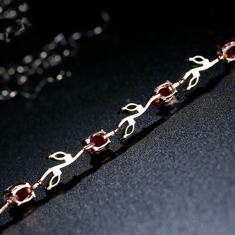 Women's Plated crystal  bracelet