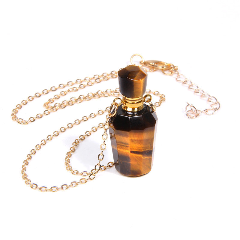 Women crystal pendant Perfume bottle necklace