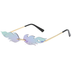 Women's And Men's Metal Frameless Sunglasses