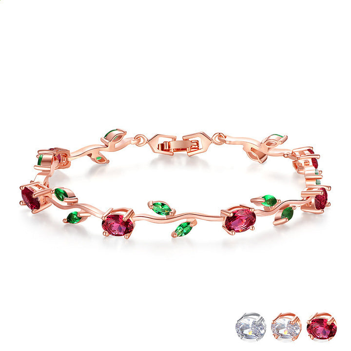 Women's Plated crystal  bracelet