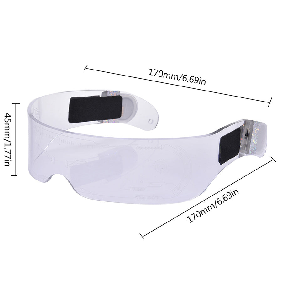 LED Luminous Futuristic Style Glasses