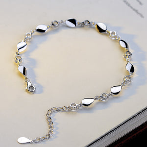 Women's Diamond-encrusted 925 sterling silver bracelet