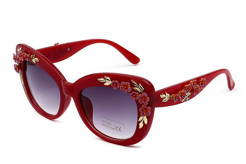 Women's Cool Colorful Flower Sunglasses