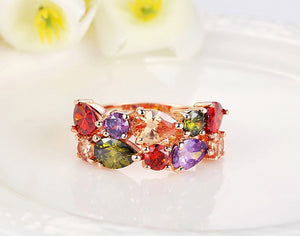 Women's Colored zircon rings