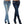 Women's High Waist Bag Hip Slim Jeans Size (S-3XL)