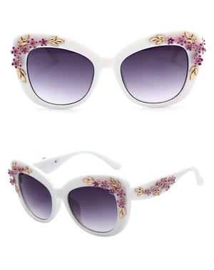 Women's Cool Colorful Flower Sunglasses