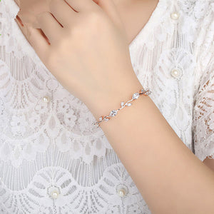 Women's Plated crystal  bracelet