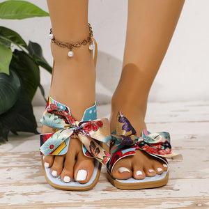 Women's Summer Ribbon Bow Sandals