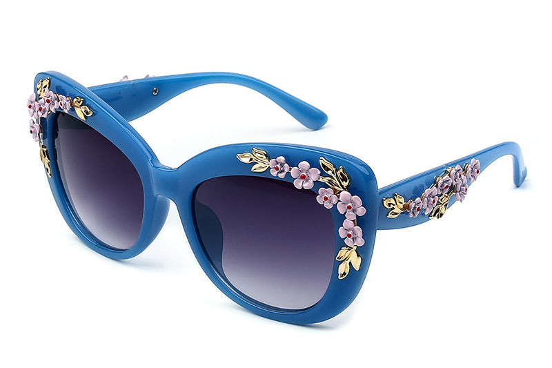 Women's Cool Colorful Flower Sunglasses