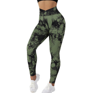 Women's Seamless Tie Dye Leggings Size (S-L)