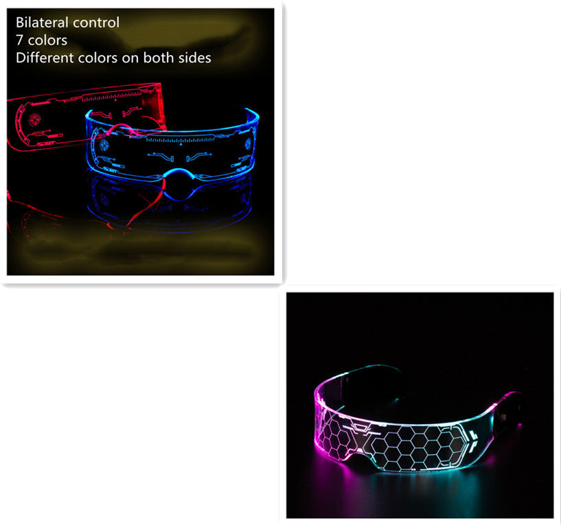 LED Luminous Futuristic Style Glasses