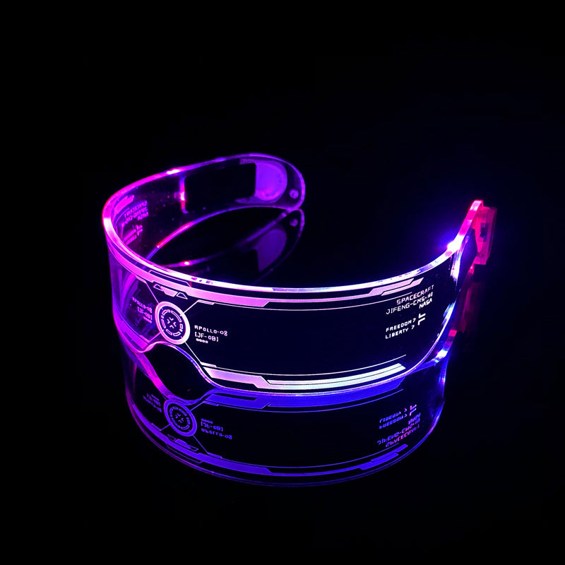 LED Luminous Futuristic Style Glasses