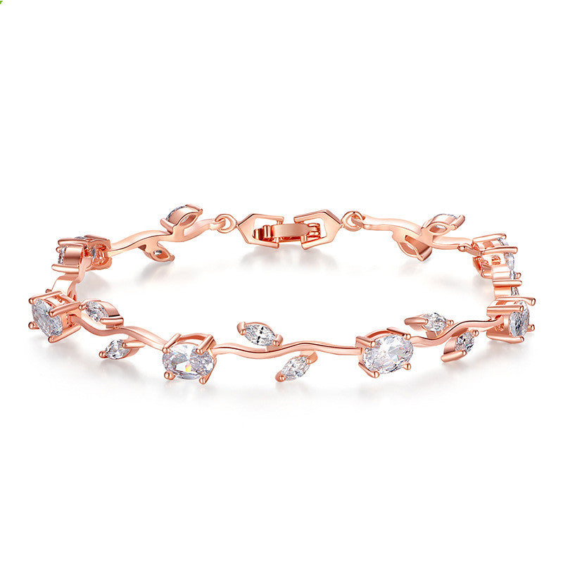 Women's Plated crystal  bracelet