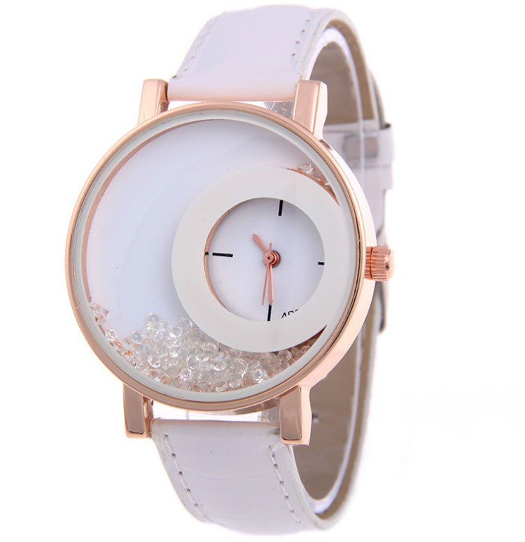 Women's Hot Fashion Quartz 489 Full Drilling Quicksand Watches