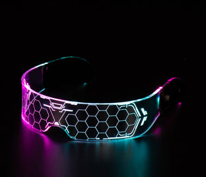 LED Luminous Futuristic Style Glasses