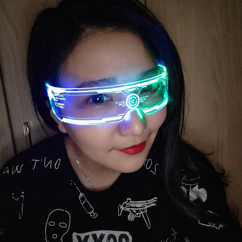 LED Luminous Futuristic Style Glasses