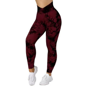 Women's Seamless Tie Dye Leggings Size (S-L)