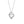 Women's 925 Sliver Heart Shaped Geometric Necklace