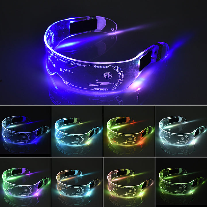 LED Luminous Futuristic Style Glasses