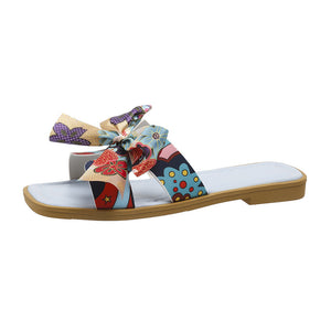 Women's Summer Ribbon Bow Sandals