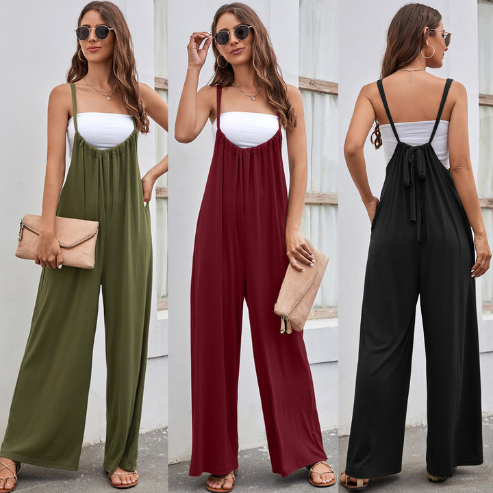 Women's Casual Wide Leg Jumpsuit (size S-XL)