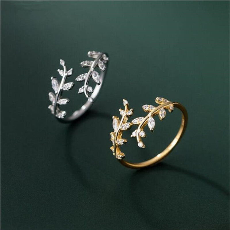 Woman Fashion Spring Summer Branch Open Ring