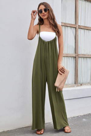 Women's Casual Wide Leg Jumpsuit (size S-XL)