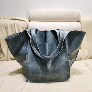 Women Soft Leather Large Capacity One-shoulder Tote Bag